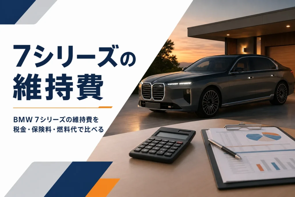 BMW 7シリーズの年間維持費を解説する記事のアイキャッチ