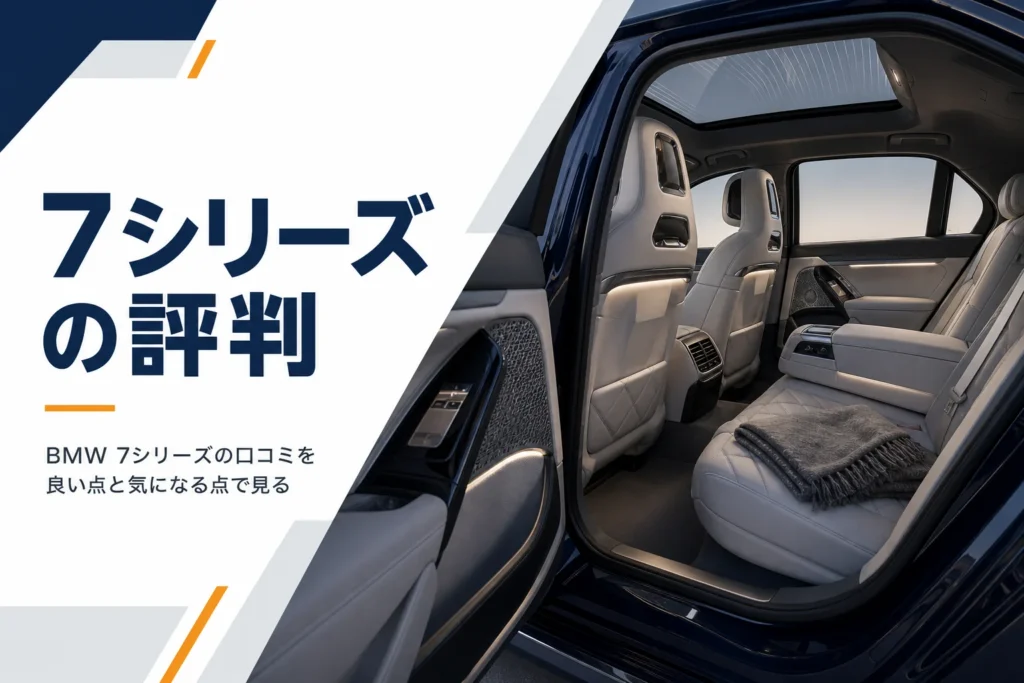 上質なレザーシートと間接照明のある高級セダンの後部座席