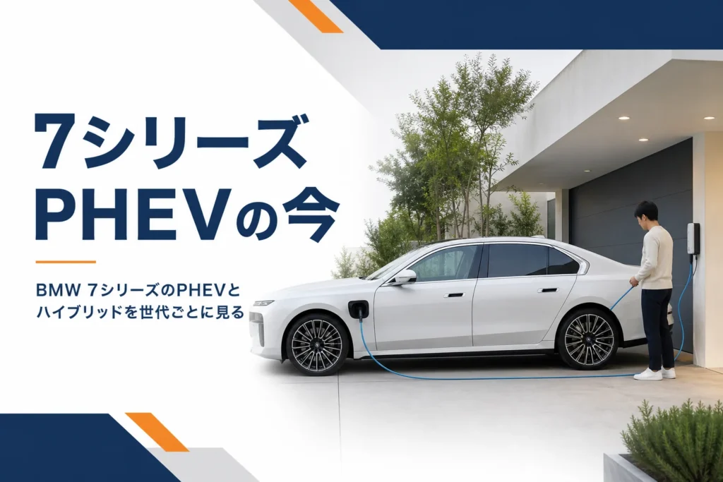 BMW 7シリーズのPHEVとハイブリッドの今を解説する記事のアイキャッチ